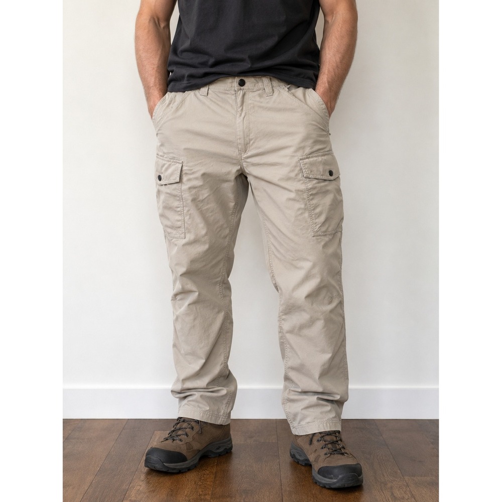 Duluth Trading Co Dry on the Fly Cargo Pants Mens 36x30 Tan Hiking Work Gorpcore